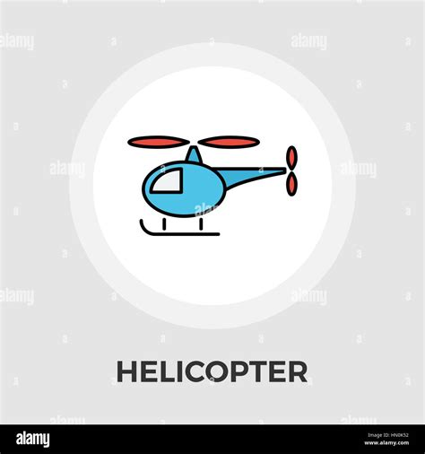 Hubschrauber Symbol Vektor Flach Symbol auf dem weißen Hintergrund