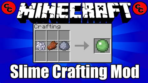 Minecraft Mods Slime Crafting Mod 1 9 Youtube