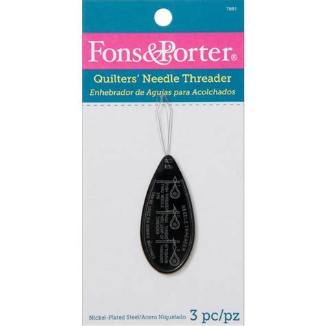 Quilters Needle Threader 3pc By Fons And Porter