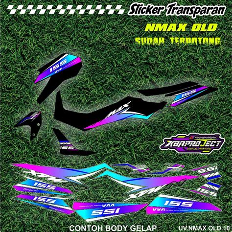 Nmax Old Transparent Striping Sticker Premium Cool Motorcycle Trim