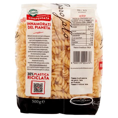 Garofalo Fusilli No 63 Pasta Di Gragnano IGP 500g Carrefour