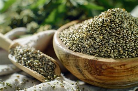 Premium Photo Hemp Seeds Superfood With Fiber Omega 3 And Cannabis