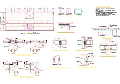 Planta De Estrutura Met Lica Em Autocad Cad Kb Bibliocad