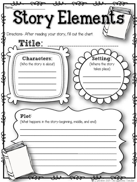 Elements Of A Plot Worksheets