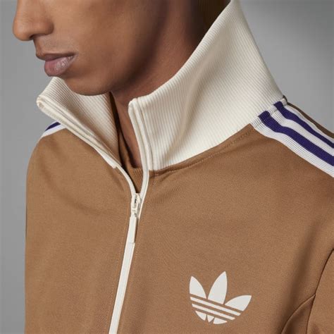 Adidas Adicolor Heritage Now Striped Track Top Brown Men S