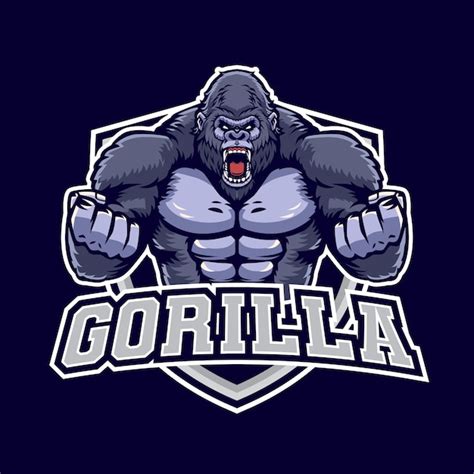 Premium Vector Angry Gorilla Mascot Logo Illustration