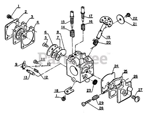 Echo SRM 302 ADX Echo String Trimmer Carburetor Parts Lookup With