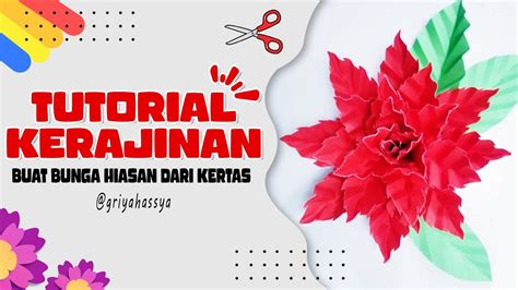 Cara Membuat Bunga Dari Kertas Cara Membuat Bunga Ide Kerajinan