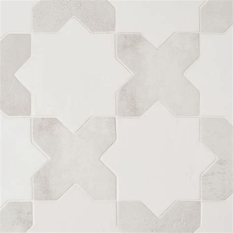 Shop Parma White Polished Star And White Matte Cross Inch Terracotta