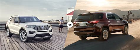 Chevy Traverse Vs Ford Explorer Marine Chevrolet