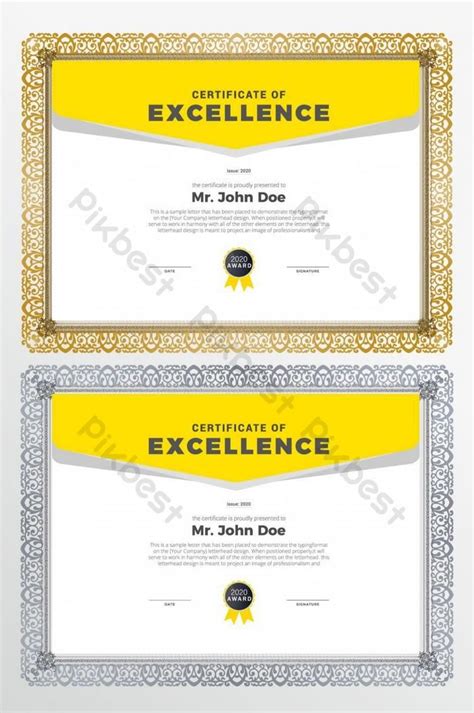 Épinglé sur certificate design template free printable