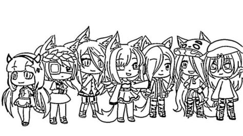 Gacha Life Coloring Page For Girls Turkau