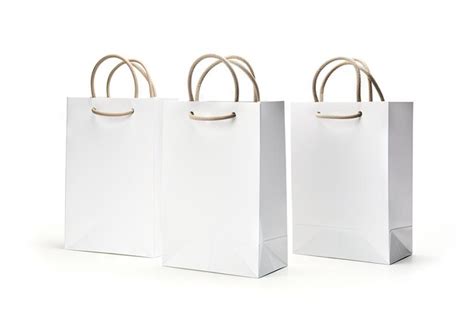 Premium AI Image | White bags isolated on white background