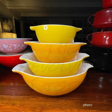 Pyrex Bowl Set Etsy