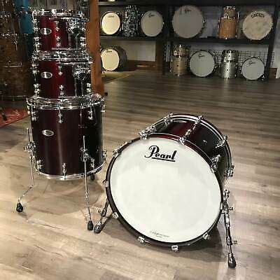 Used Pearl Reference Pure Pc Drum Set Black Cherry Drum Set Drums