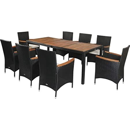 Amazon Tangkula Piece Outdoor Dining Set Garden Patio Wicker