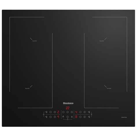 Blomberg Min54483n 60cm 4 Zone Induction Hob In Black Glass Touch Control