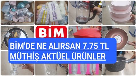 BİM DE NE ALIRSAN 7 75 TL BİM BU HAFTA MÜTHİŞ AKTÜEL ÜRÜNLER 2 EYLÜL