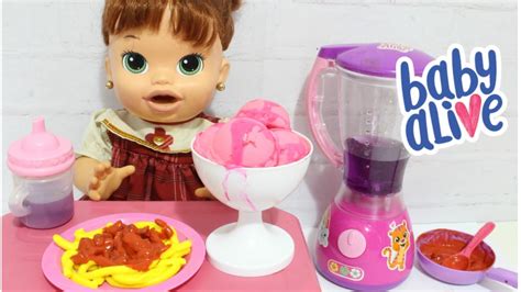 Baby Alive Comilona Sara Almo O Macarr O Molho Carne Mo Da Sorvete