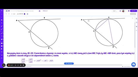 Twierdzenie o stycznej i siecznej do okręgu YouTube