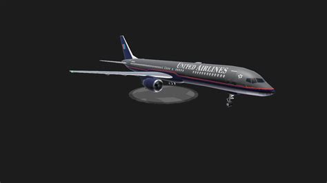 Simpleplanes Boeing 757 222 United Airlines Battleship Grey Livery