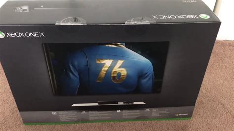 Xbox One X Fallout 76 1tb Bundle Unboxing Black Friday Sale Paid 12 Dollars Youtube