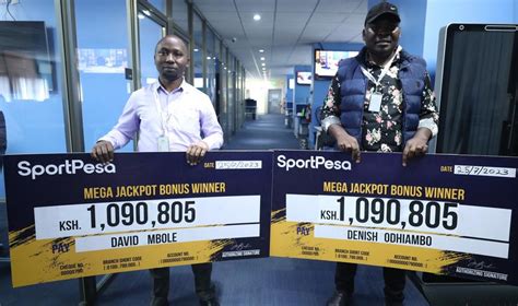 Meet David Mbole And Dennis Odhiambo Two Men Who Won Ksh Each