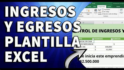 Plantilla Caja Administra Tus Ingresos Y Egresos Excel Youtube