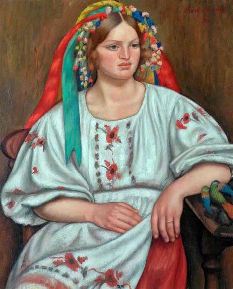 Russian Peasant Girl By Mark Gertler Reproduction