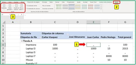 Cambiar El Dise O De Informe De Las Tablas Din Micas