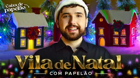 VILA NATALINA Como fazer uma Vila de Natal de papelão DIY Christmas