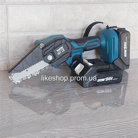 Купить Мини пила Makita аккумуляторная цепная DUC 150Z (24В 5АЧ) (два ...