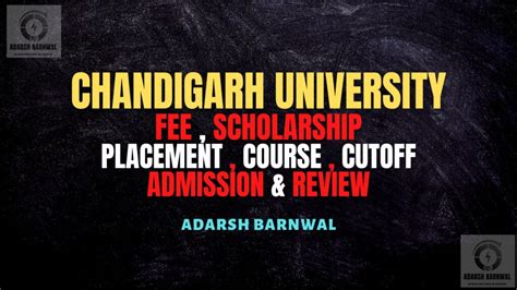 Chandigarh University Admission Campus Ranking Fees Placement