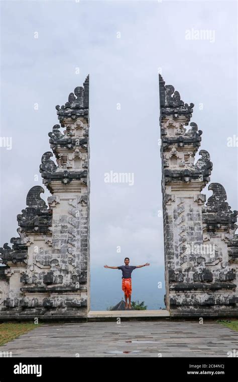 heaven gates  pura lempuyang bali indonesia stock photo alamy