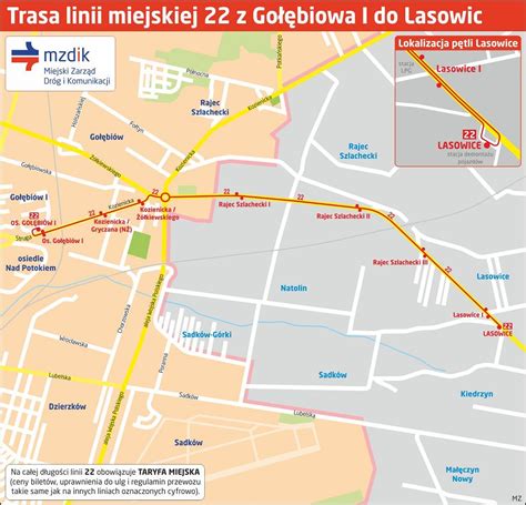 Nowa linia autobusowa w nowym roku Dokąd dojedziemy 22 MAPA