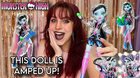 So Amped Up Monster High G3 Amped Up Frankie Stein Doll Review And Unboxing Youtube