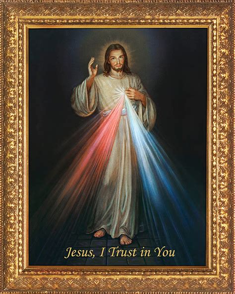 Church Sized Divine Mercy Canvas Framed Catholic To The Max Online