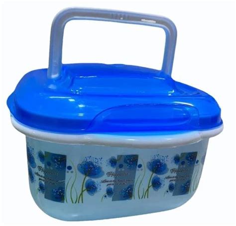 Blue Printed Plastic Food Container Capacity 750 Ml At Rs 25piece In Chennai