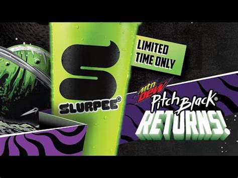 Mtn Dew Pitch Black Slurpee Review YouTube