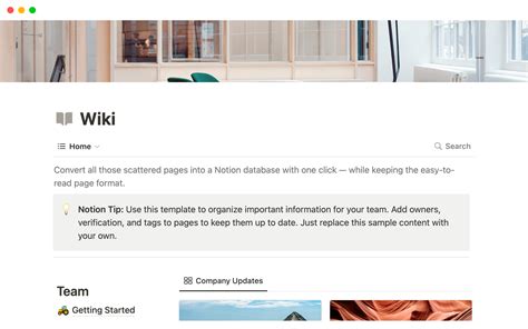 Best Wiki Templates From Notion