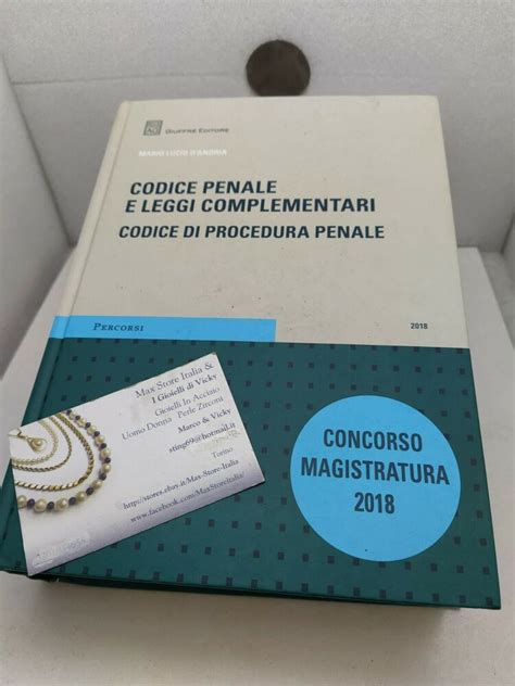 Codice Penale E Leggi Complementari Codice Di Procedura Penale