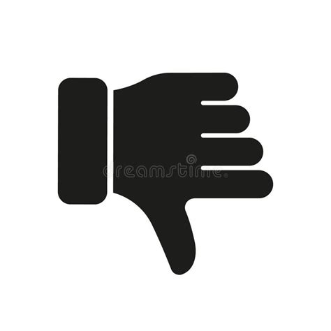 Thumb Down Finger Down Pictogram Dislike Gesture In Social Media