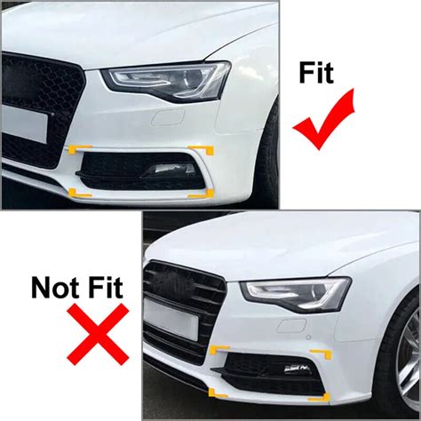 Lower Grille Fog Light Cover Trim For Audi A S Lines M Front Bumper