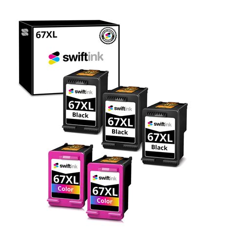 Remanufactured Hp 67xl Black Ink Cartridge Swift Ink