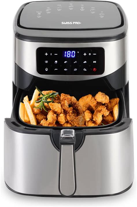 Swiss Pro Airfryer 10L XXXL Zwart SP AF10L Intelligente