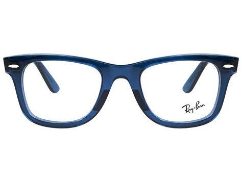 Ray Ban Wayfarer Ease RX4340V 8223 50 Transparent Dark Blue Feel Good