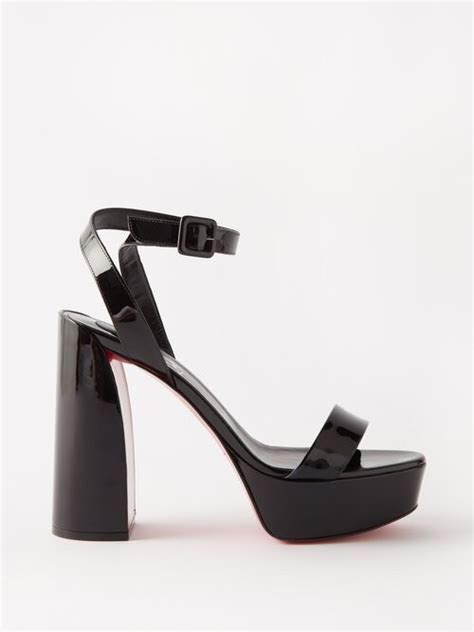 Christian Louboutin Movida Sabina 130 Patent Leather Platform Sandals