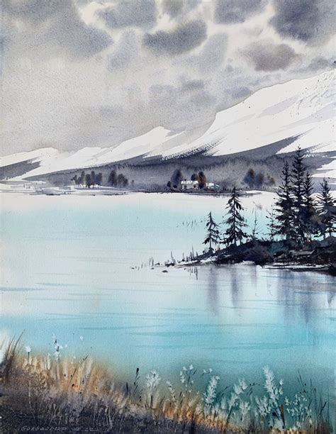 Mountain Lake 20 Painting By Eugenia Gorbacheva Artmajeur