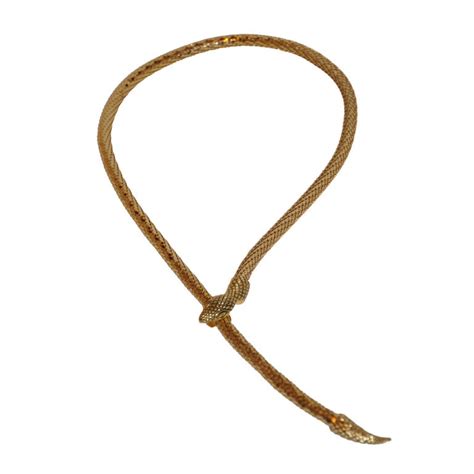 Whiting And Davis Adjustable Gold Mesh Snake Necklace At Stdibs