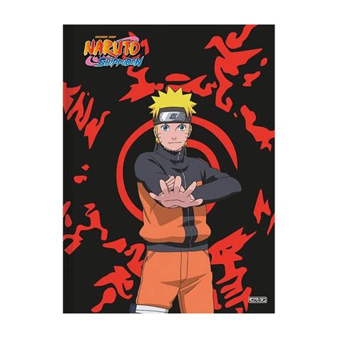 Caderno Brochura Pequeno Capa Dura Folhas Naruto Shippuden S O